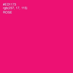 #ED1173 - Rose Color Image