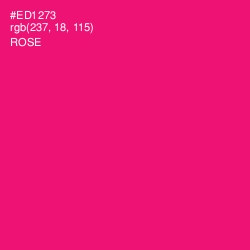 #ED1273 - Rose Color Image