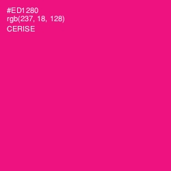 #ED1280 - Cerise Color Image