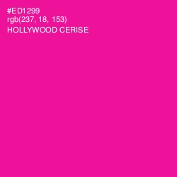 #ED1299 - Hollywood Cerise Color Image