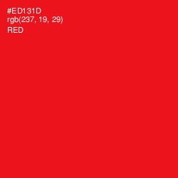 #ED131D - Red Color Image