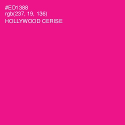 #ED1388 - Hollywood Cerise Color Image