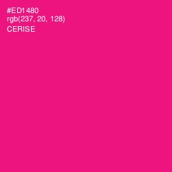 #ED1480 - Cerise Color Image