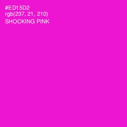 #ED15D2 - Shocking Pink Color Image