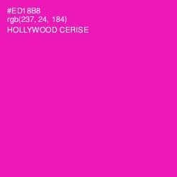 #ED18B8 - Hollywood Cerise Color Image