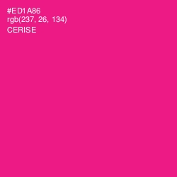 #ED1A86 - Cerise Color Image
