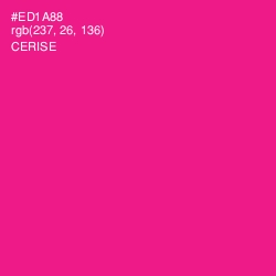 #ED1A88 - Cerise Color Image