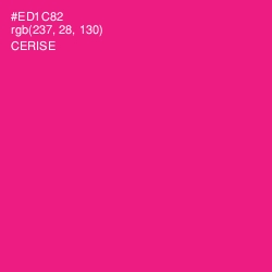 #ED1C82 - Cerise Color Image