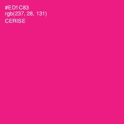 #ED1C83 - Cerise Color Image