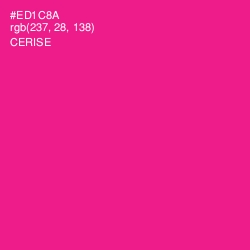 #ED1C8A - Cerise Color Image