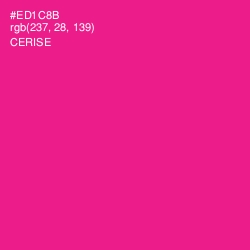 #ED1C8B - Cerise Color Image