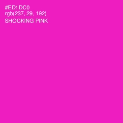 #ED1DC0 - Shocking Pink Color Image