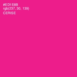 #ED1E8B - Cerise Color Image