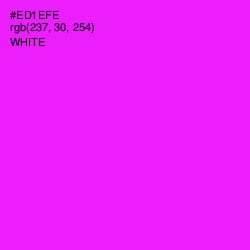 #ED1EFE - Magenta / Fuchsia Color Image