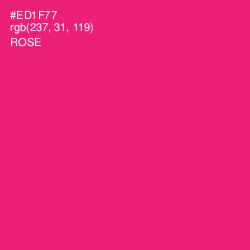 #ED1F77 - Rose Color Image