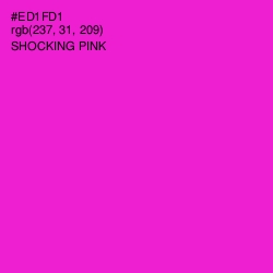 #ED1FD1 - Shocking Pink Color Image