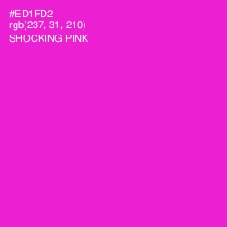 #ED1FD2 - Shocking Pink Color Image