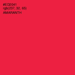 #ED2041 - Amaranth Color Image