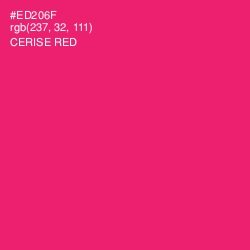 #ED206F - Cerise Red Color Image