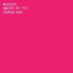 #ED2070 - Cerise Red Color Image