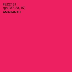 #ED2161 - Amaranth Color Image