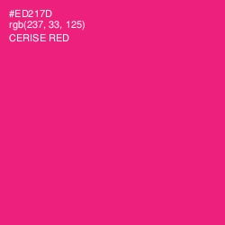 #ED217D - Cerise Red Color Image