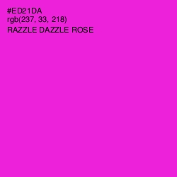 #ED21DA - Razzle Dazzle Rose Color Image