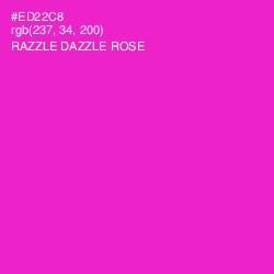 #ED22C8 - Razzle Dazzle Rose Color Image