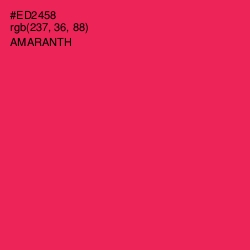 #ED2458 - Amaranth Color Image