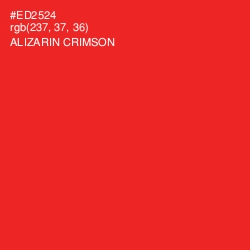 #ED2524 - Alizarin Crimson Color Image