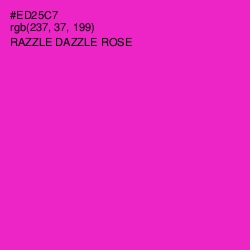 #ED25C7 - Razzle Dazzle Rose Color Image