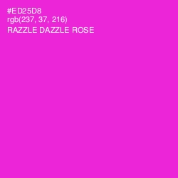 #ED25D8 - Razzle Dazzle Rose Color Image