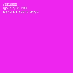 #ED25EE - Razzle Dazzle Rose Color Image