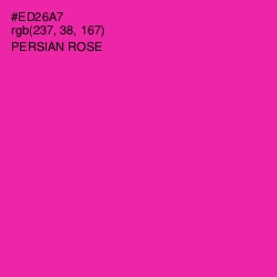 #ED26A7 - Persian Rose Color Image