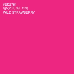 #ED2781 - Wild Strawberry Color Image