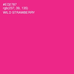 #ED2787 - Wild Strawberry Color Image