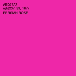 #ED27A7 - Persian Rose Color Image