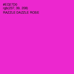 #ED27D0 - Razzle Dazzle Rose Color Image