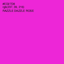 #ED27D8 - Razzle Dazzle Rose Color Image