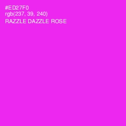 #ED27F0 - Razzle Dazzle Rose Color Image