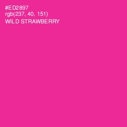 #ED2897 - Wild Strawberry Color Image