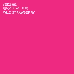 #ED2982 - Wild Strawberry Color Image