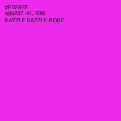 #ED29EE - Razzle Dazzle Rose Color Image