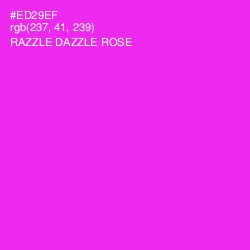 #ED29EF - Razzle Dazzle Rose Color Image