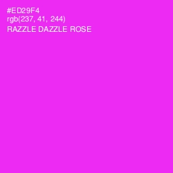 #ED29F4 - Razzle Dazzle Rose Color Image