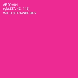 #ED2A94 - Wild Strawberry Color Image