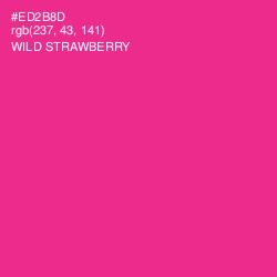 #ED2B8D - Wild Strawberry Color Image