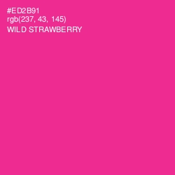 #ED2B91 - Wild Strawberry Color Image