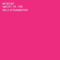 #ED2C80 - Wild Strawberry Color Image