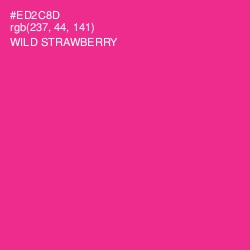#ED2C8D - Wild Strawberry Color Image